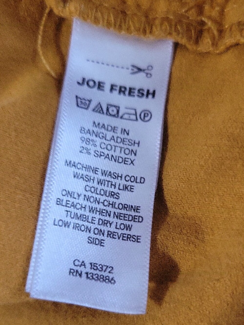 Joe Fresh Mustard Corduroy Overall Dress - Picture 8 of 11